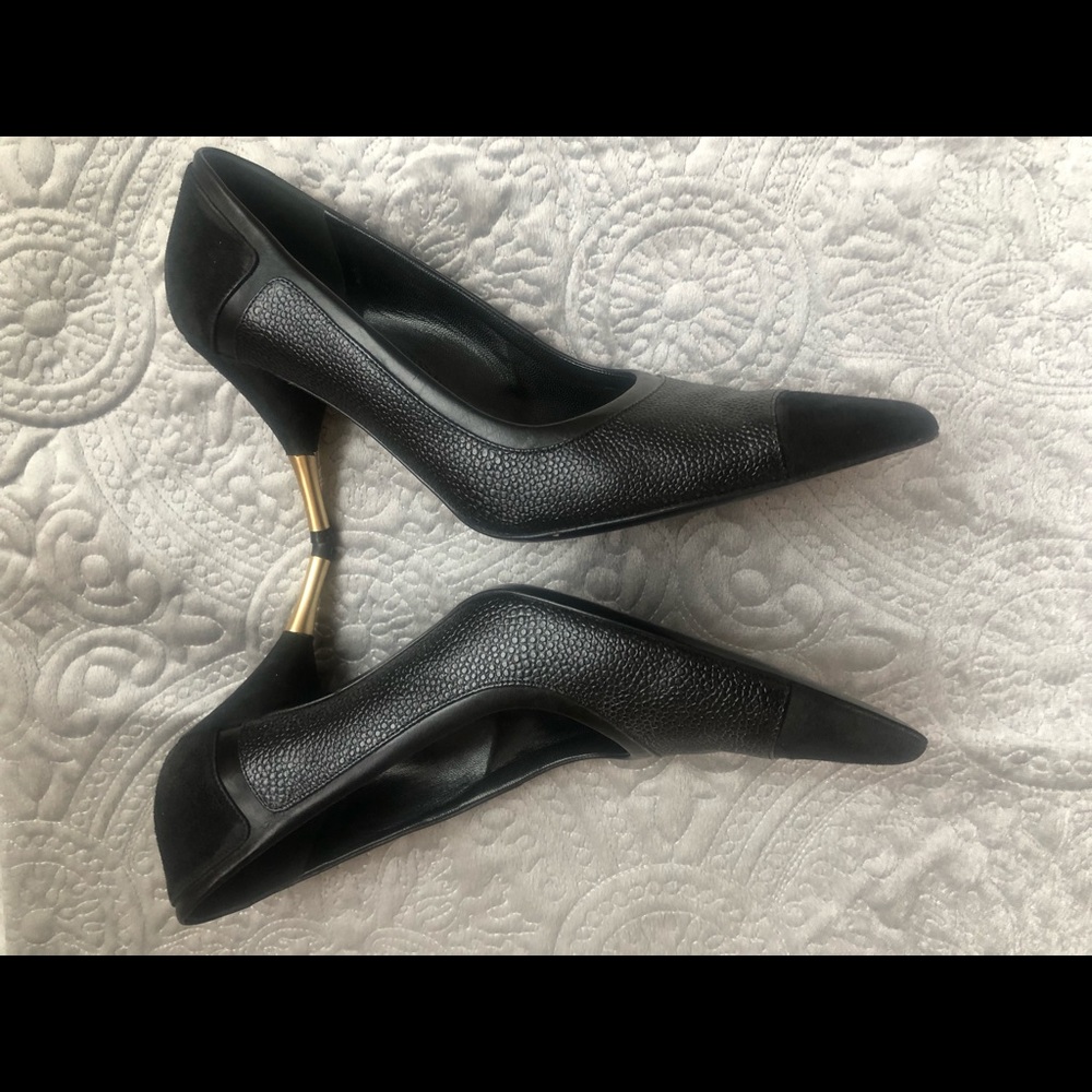 Black leather/ suede Hugo Boss shoes